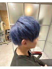 ブリーチ１回ブルーカラー