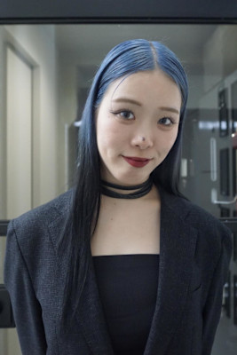 アクアブルー×ブラック