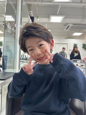 メンズキッズパーマ