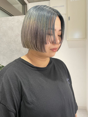 【hinari】デザインカラー/ルーツカラー/ハイトーンボブ