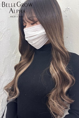 ダブルカラー＋エクステ