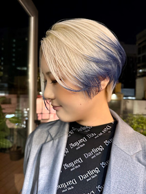 エンドカラー　デザインカラー　ハイトーン　表参道/原宿