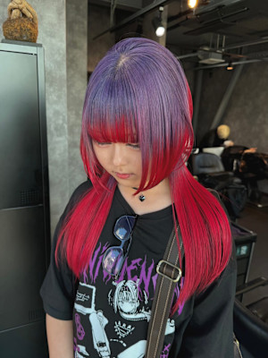 ルーツカラー　デザインカラー　ハイトーン　表参道/原宿