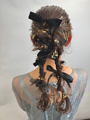 ミドルのツインアレンジ！　ヘアセット　ヘアアレンジ