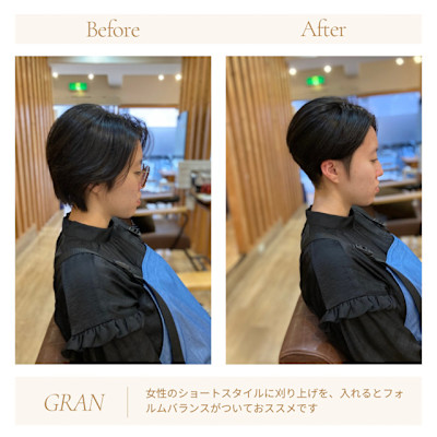 お客様髪質改善データ1805（ベリーショートカット）