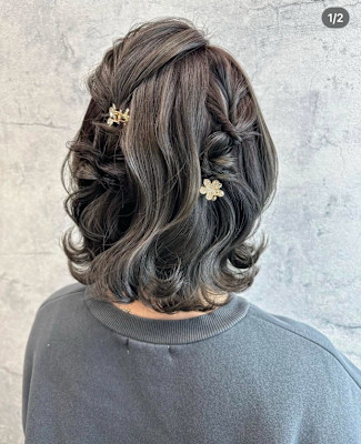 クォーターアレンジ　ヘアセット　ヘアアレンジ