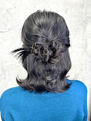 外ハネカチモリハーアップ