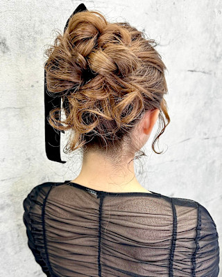 高めのボリュームアップスタイル