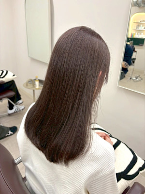 ブラウングレージュカラー髪質改善トリートメント/札幌駅