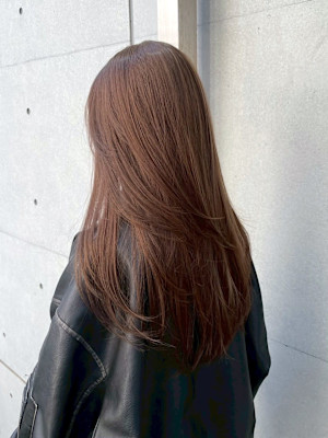 アッシュブラウンカラー＆レイヤーカット/札幌大通個室サロン