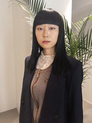 ラインストレートロング