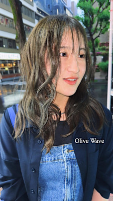 外国人風ドライパーマ/オリーブベージュ