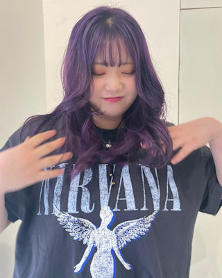 【hinari】ラベンダーカラー/透明感カラー/ハイトーン