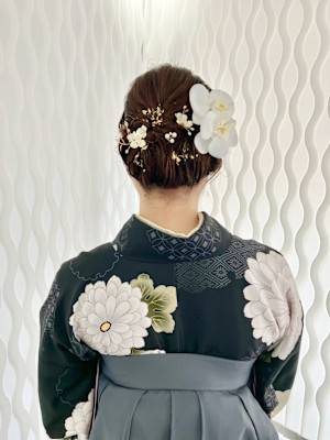 卒業式　ヘアセット＋袴　着付け