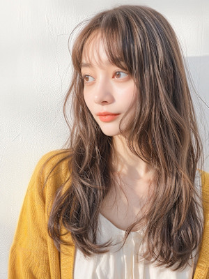 20代30代40代　イメチェンほつれ大人外国人風ロング