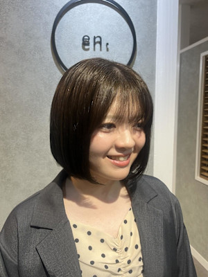 ♪乾かすだけでまとまるボブヘア