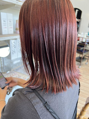 ミディアム／ピンクブラウン