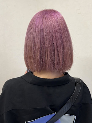 ブリーチ2回で作るピンクカラー♪