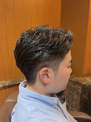 銀座　理容室　ナチュラルパーマ　アイロンパーマ