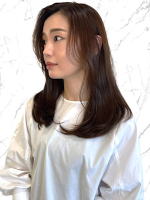 【MICHI 富田店　古作蓮】顔周りレイヤー くびれヘア 