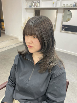 ハッシュカット/ハイレイヤー/ミディアムレイヤー