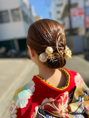 振袖着付け+ヘアセット