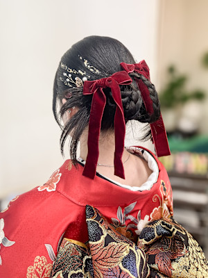 振袖着付け+ヘアセット