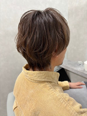 赤み消しベージュカラーニュアンスウェーブ｜札幌大通個室サロン