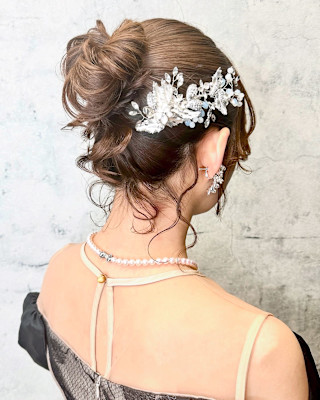 短い髪でも！お団子風アップヘア