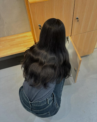 透明感カラー×赤み消し