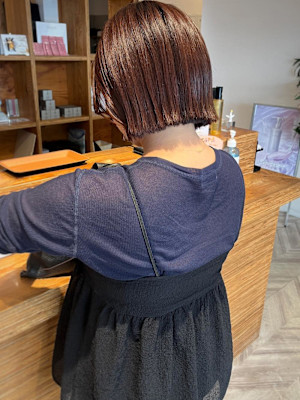 オレンジブラウン×タッセルボブ【坂口恵梨子】