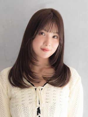 ハイレイヤー×内巻きワンカール