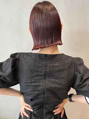 タッセルボブ×ベリーピンク【坂口恵梨子】