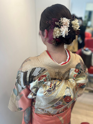 振袖着付け×ヘアセット