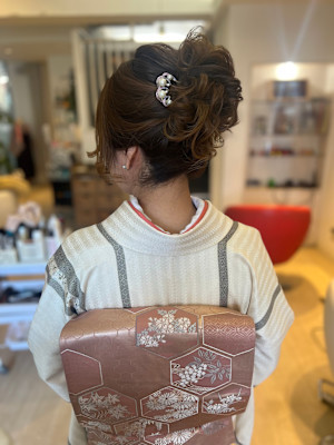 訪問着お着付×ヘアセット