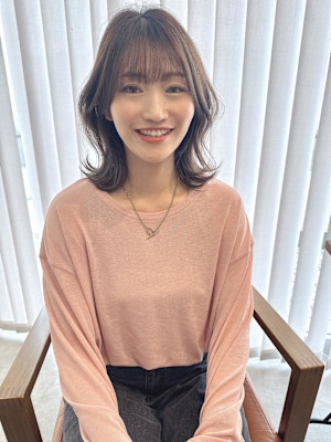 くびれミディレイヤー×まろみグレージュ