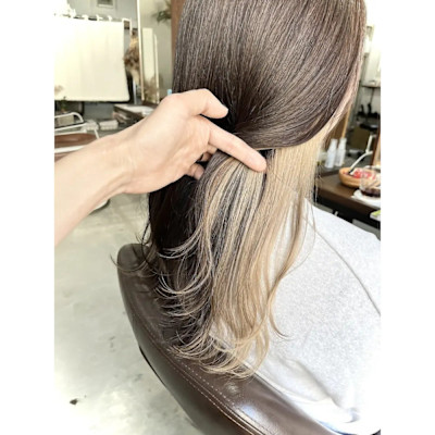 インナーホワイトベージュ＊大人レイヤー