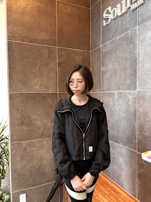 ライン感しっかりのボブ