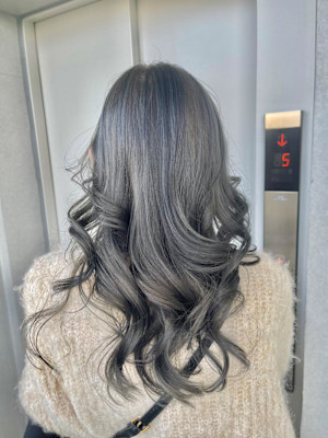 シルバーグレージュ/ブリーチなしダブルカラー