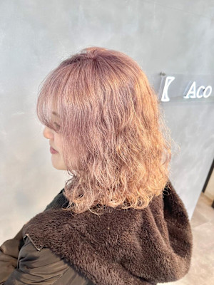 薄めミルクティーベージュ/ベージュ/ハイトーン