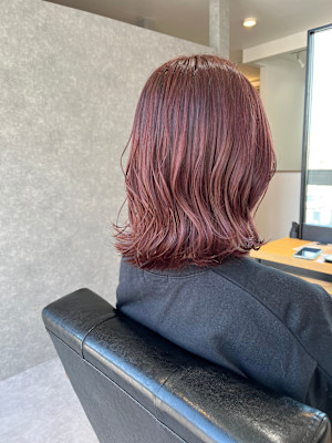 ピンクカラー。