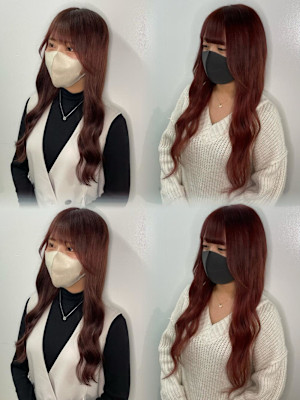 レッド系ロング特集