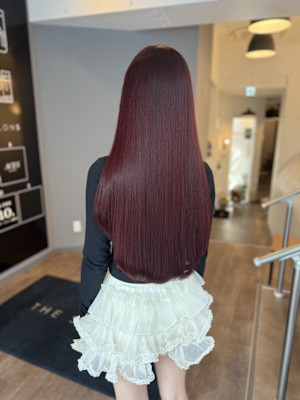 レッド/髪質改善/ツヤ髪