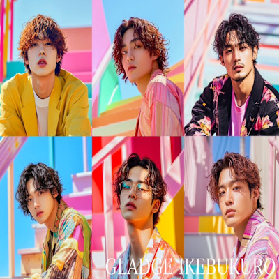 メンズ。ブリーチカラー