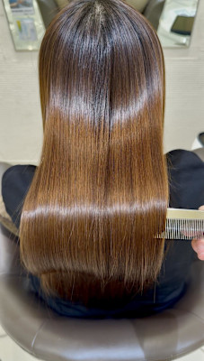 酸性ストレート縮毛矯正髪質改善