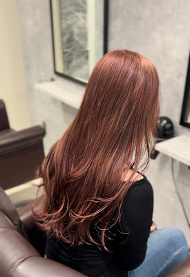 ダブルカラー×ピンクブラウンベージュ