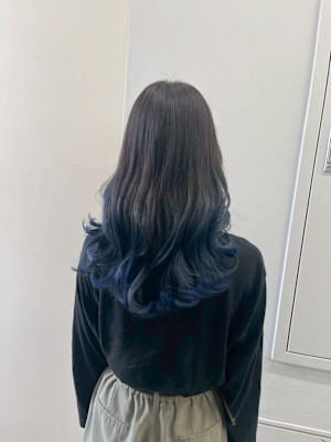 ブルーアッシュグラデ