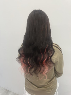 推しカラーで更に可愛く！インナーエクステ！