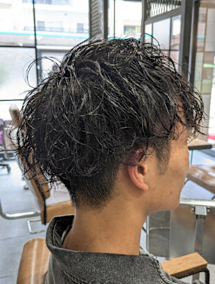 【SHIANみなと】メンズゆるめパーマ