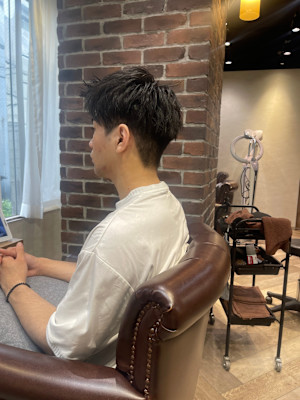 ツーブロックショート